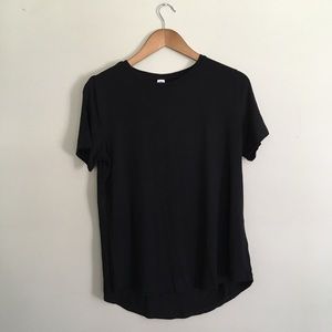 Old Navy Luxe Crew Neck Black T-Shirt